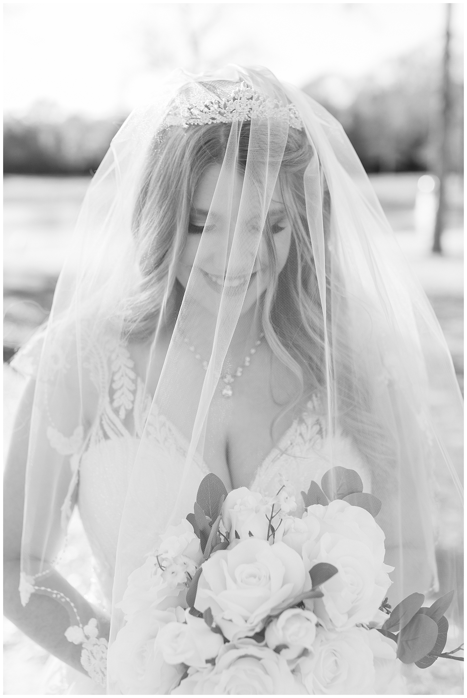 Juliann Riggs Photography captures a timeless photo of a bride at Three Lakes Manor.